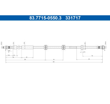 Brzdová hadice ATE 83.7715-0550.3