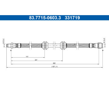 Brzdová hadice ATE 83.7715-0603.3