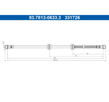 Brzdová hadice ATE 83.7813-0633.3