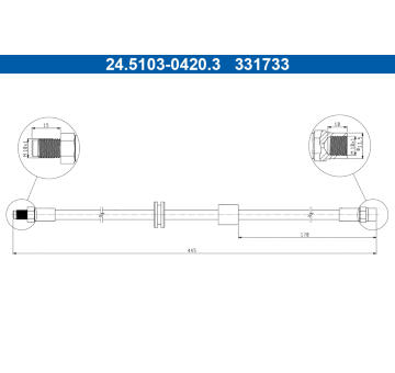 Brzdová hadice ATE 24.5103-0420.3