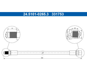 Brzdová hadice ATE 24.5101-0265.3