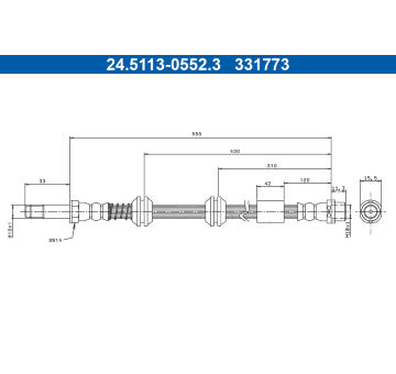 Brzdová hadice ATE 24.5113-0552.3