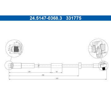 Brzdová hadice ATE 24.5147-0368.3