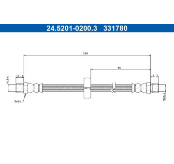 Brzdová hadice ATE 24.5201-0200.3