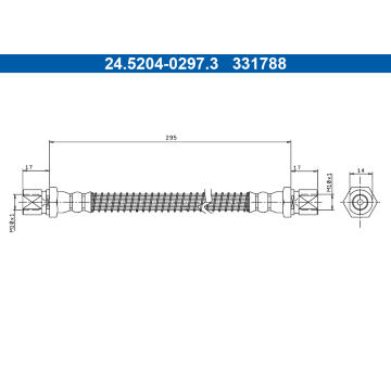 Brzdová hadice ATE 24.5204-0297.3