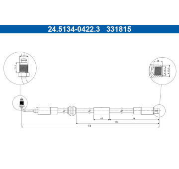 Brzdová hadica ATE 24.5134-0422.3