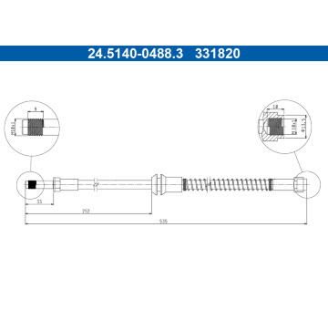 Brzdová hadica ATE 24.5140-0488.3
