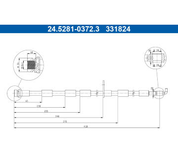 Brzdová hadice ATE 24.5281-0372.3