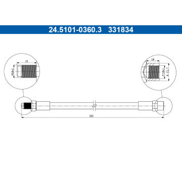 Brzdová hadice ATE 24.5101-0360.3