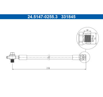 Brzdová hadica ATE 24.5147-0255.3