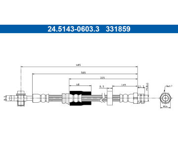 Brzdová hadica ATE 24.5143-0603.3