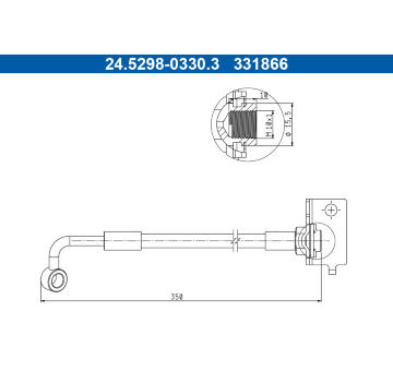 Brzdová hadica ATE 24.5298-0330.3