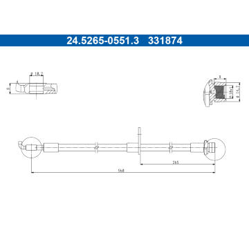 Brzdová hadica ATE 24.5265-0551.3