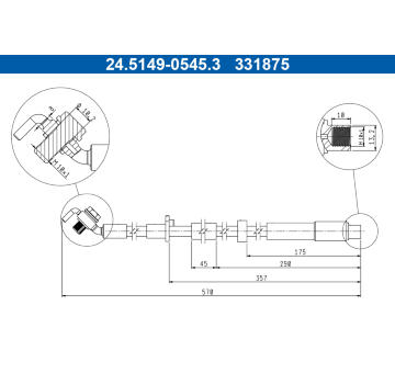 Brzdová hadica ATE 24.5149-0545.3