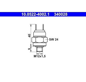Tlakový spínač hydraulické brzdy ATE 10.0522-4002.1