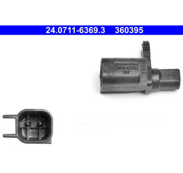 Snímač, počet otáček kol ATE 24.0711-6369.3