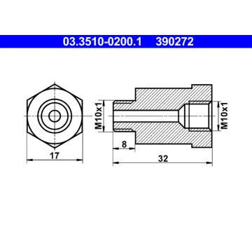 Adaptér brzdového vedení ATE 03.3510-0200.1