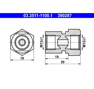 Adaptér brzdového vedení ATE 03.3511-1100.1