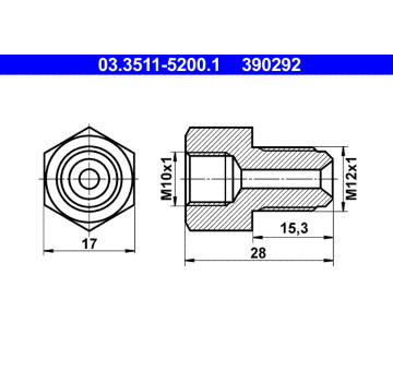 Adaptér brzdového vedení ATE 03.3511-5200.1