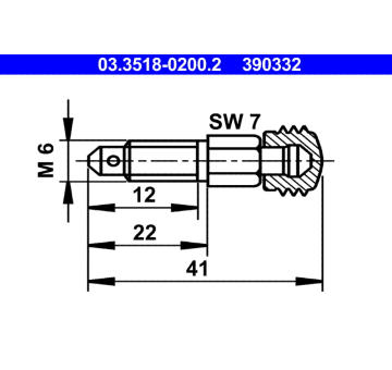 Odvzdusnovaci sroub/ventil ATE 03.3518-0200.2