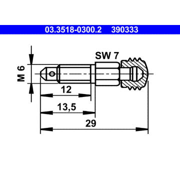 Odvzdusnovaci sroub/ventil ATE 03.3518-0300.2