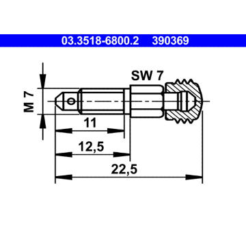 Odvzdusnovaci sroub/ventil ATE 03.3518-6800.2