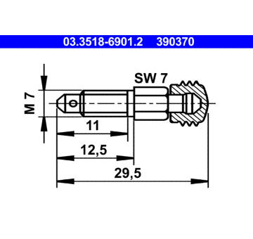 Odvzdusnovaci sroub/ventil ATE 03.3518-6901.2