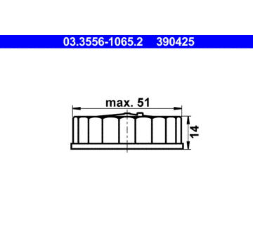 Uzaver, nadrz brzdove kapaliny ATE 03.3556-1065.2