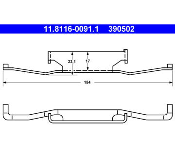 Pruzina, brzdovy trmen ATE 11.8116-0091.1