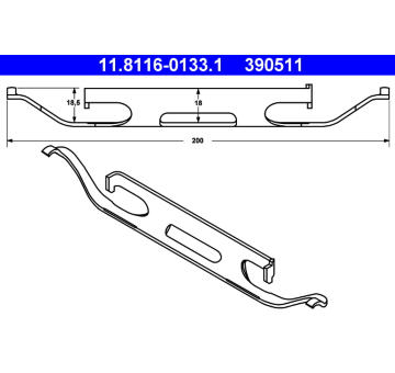 Pruzina, brzdovy trmen ATE 11.8116-0133.1