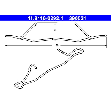 Pruzina, brzdovy trmen ATE 11.8116-0292.1