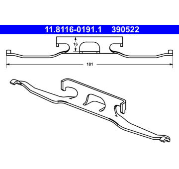 Pruzina, brzdovy trmen ATE 11.8116-0191.1