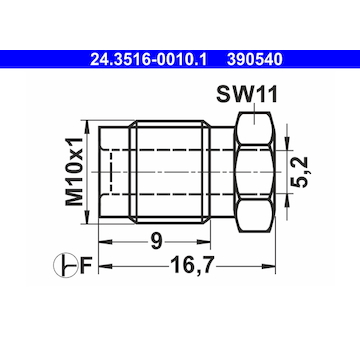 Spojovaci sroub ATE 24.3516-0010.1