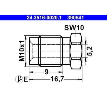 Spojovaci sroub ATE 24.3516-0020.1