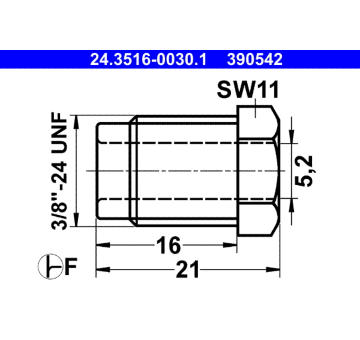 Spojovaci sroub ATE 24.3516-0030.1