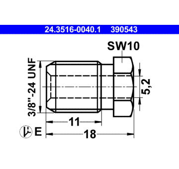 Spojovaci sroub ATE 24.3516-0040.1