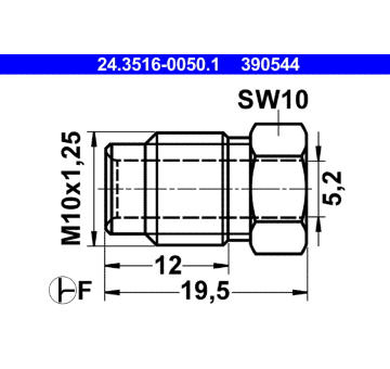 Spojovaci sroub ATE 24.3516-0050.1