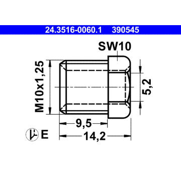 Spojovaci sroub ATE 24.3516-0060.1