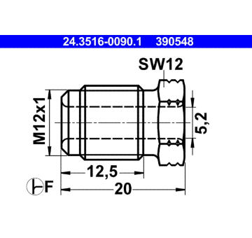 Spojovaci sroub ATE 24.3516-0090.1