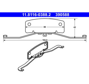 Pruzina, brzdovy trmen ATE 11.8116-0388.2