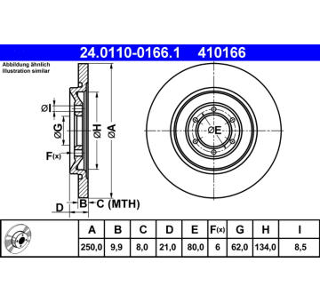 Brzdový kotouč ATE 24.0110-0166.1