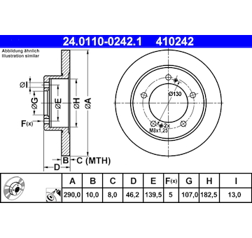 Brzdový kotouč ATE 24.0110-0242.1