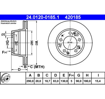 Brzdový kotouč ATE 24.0120-0185.1
