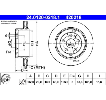 Brzdový kotouč ATE 24.0120-0218.1