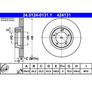 Brzdový kotouč ATE 24.0124-0131.1