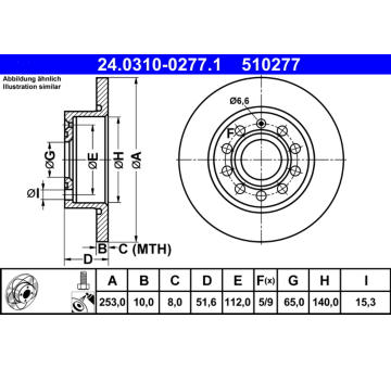 Brzdový kotouč ATE 24.0310-0277.1