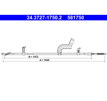 Tazne lanko, parkovaci brzda ATE 24.3727-1750.2