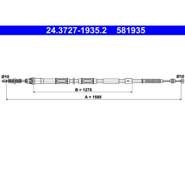 Tazne lanko, parkovaci brzda ATE 24.3727-1935.2