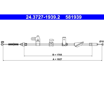 Tazne lanko, parkovaci brzda ATE 24.3727-1939.2