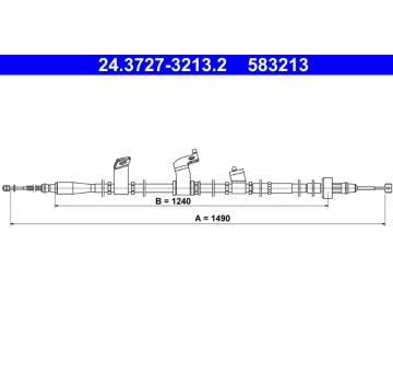 Tazne lanko, parkovaci brzda ATE 24.3727-3213.2